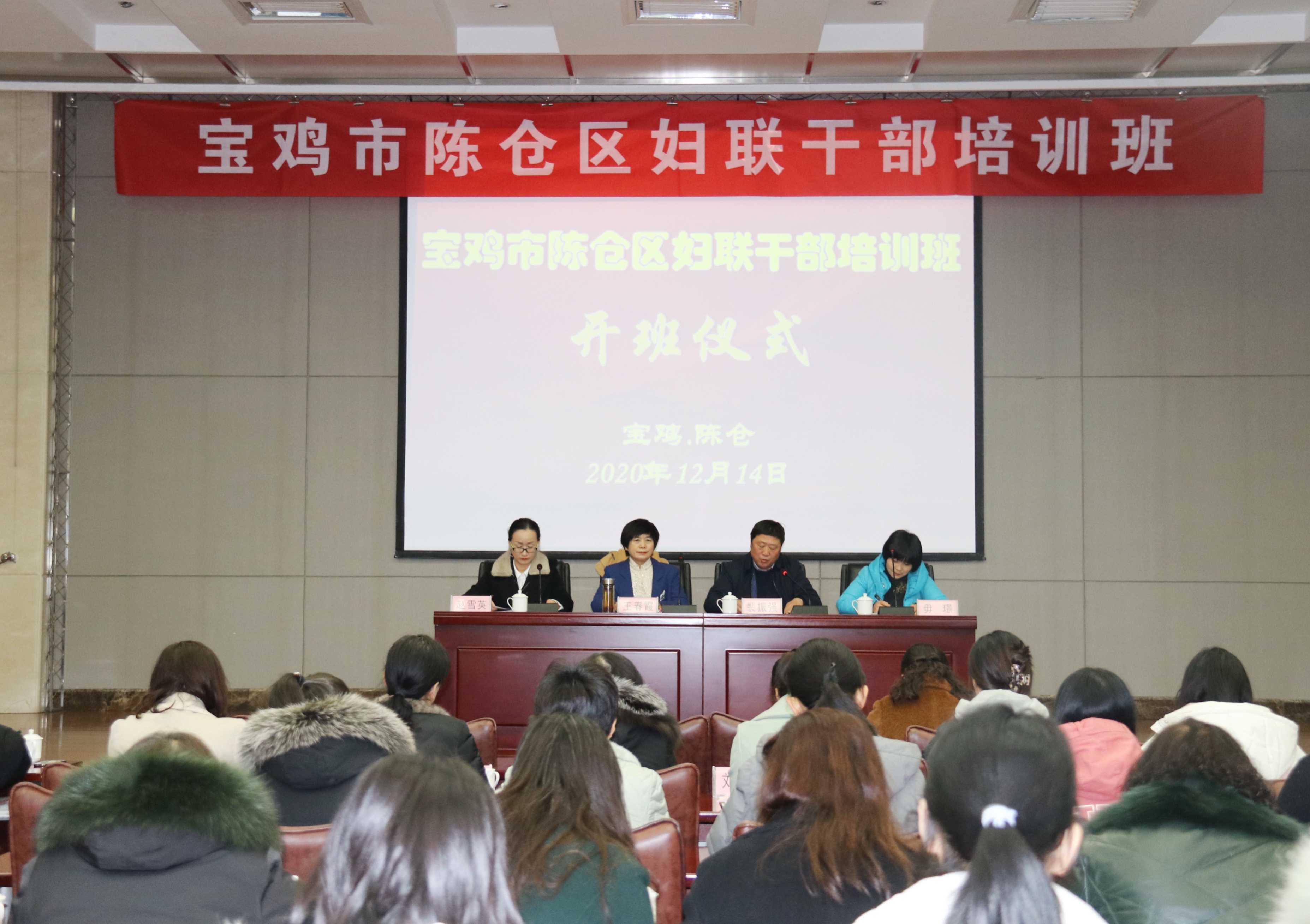 宝鸡市妇联党组书记、主席王春霞在陈仓区宣